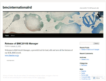 Tablet Screenshot of bmcinternationalrd.wordpress.com