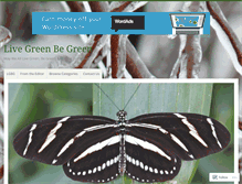 Tablet Screenshot of livegreenbegreen.wordpress.com