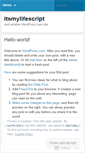 Mobile Screenshot of itsmylifescript.wordpress.com