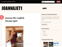 Tablet Screenshot of joannajet1.wordpress.com