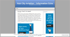 Desktop Screenshot of hubcityaviation.wordpress.com