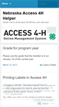 Mobile Screenshot of nebraskaaccess4h.wordpress.com