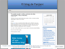 Tablet Screenshot of fanjacc.wordpress.com