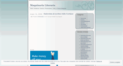 Desktop Screenshot of maquinarialiteraria.wordpress.com