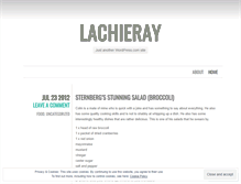 Tablet Screenshot of lachieray.wordpress.com