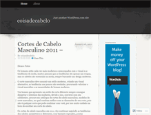 Tablet Screenshot of coisadecabelo.wordpress.com