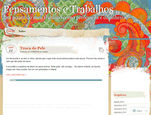 Tablet Screenshot of pensamentosetrabalhos.wordpress.com
