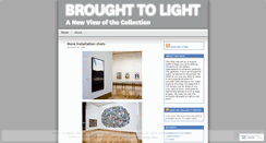 Desktop Screenshot of broughttolight.wordpress.com