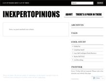 Tablet Screenshot of inexpertopinions.wordpress.com