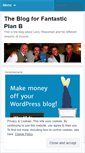 Mobile Screenshot of fantasticplanb.wordpress.com