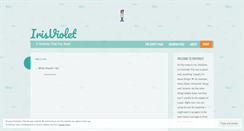 Desktop Screenshot of irisviolet.wordpress.com