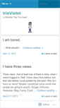Mobile Screenshot of irisviolet.wordpress.com