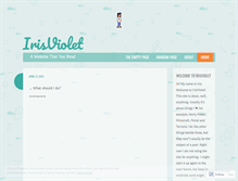 Tablet Screenshot of irisviolet.wordpress.com