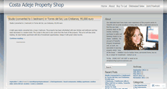 Desktop Screenshot of costaadejepropertyshop.wordpress.com