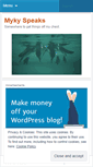 Mobile Screenshot of mykyspeaks.wordpress.com