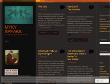 Tablet Screenshot of mykyspeaks.wordpress.com