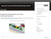 Tablet Screenshot of maquinaexpendedora000.wordpress.com