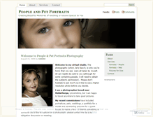 Tablet Screenshot of peoplepetportraits.wordpress.com