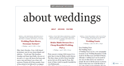 Desktop Screenshot of aboutweddings.wordpress.com