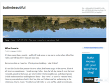 Tablet Screenshot of butimbeautiful.wordpress.com