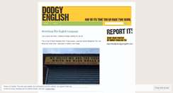 Desktop Screenshot of dodgyenglish.wordpress.com