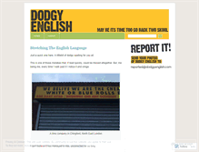 Tablet Screenshot of dodgyenglish.wordpress.com