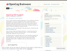 Tablet Screenshot of opencog.wordpress.com