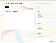 Tablet Screenshot of busanamuslimahyk.wordpress.com