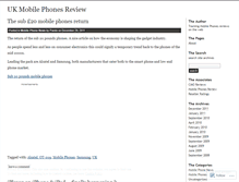 Tablet Screenshot of mobilephonesreviewer.wordpress.com