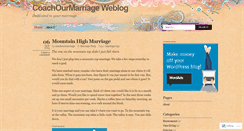 Desktop Screenshot of coachourmarriage.wordpress.com