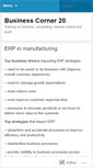 Mobile Screenshot of businesscorner20.wordpress.com