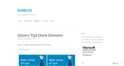 Desktop Screenshot of bubblogging.wordpress.com
