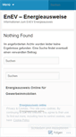 Mobile Screenshot of energieausweise.wordpress.com