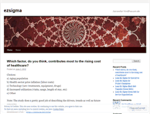 Tablet Screenshot of ezsigma.wordpress.com