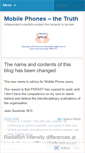 Mobile Screenshot of mobilephonetruth.wordpress.com