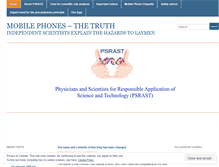 Tablet Screenshot of mobilephonetruth.wordpress.com