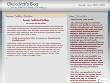 Tablet Screenshot of cikaladven.wordpress.com