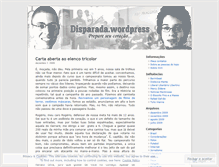 Tablet Screenshot of disparada.wordpress.com