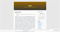 Desktop Screenshot of issis.wordpress.com