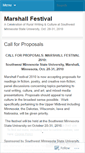 Mobile Screenshot of marshallfestival.wordpress.com