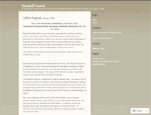 Tablet Screenshot of marshallfestival.wordpress.com