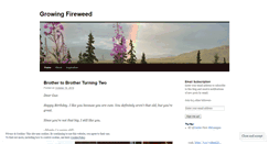 Desktop Screenshot of growingfireweed.wordpress.com