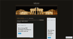 Desktop Screenshot of berlinprojekt2010.wordpress.com