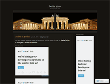 Tablet Screenshot of berlinprojekt2010.wordpress.com