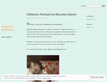 Tablet Screenshot of pinocchioportraits.wordpress.com