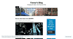 Desktop Screenshot of faveur.wordpress.com