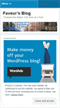 Mobile Screenshot of faveur.wordpress.com