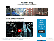 Tablet Screenshot of faveur.wordpress.com