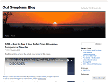 Tablet Screenshot of ocdsymptomsblog.wordpress.com