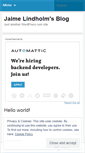 Mobile Screenshot of jaimelindholm.wordpress.com